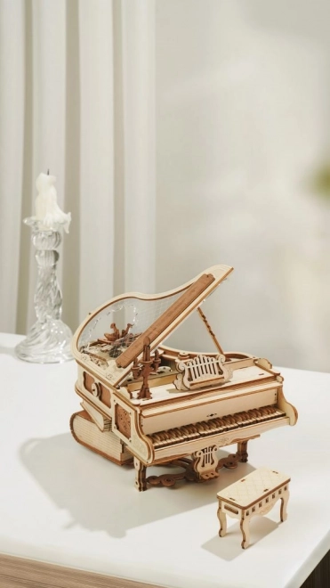 RoboTime 3D Puzzle mécanique en bois Piano Magique (entraînement électrique)