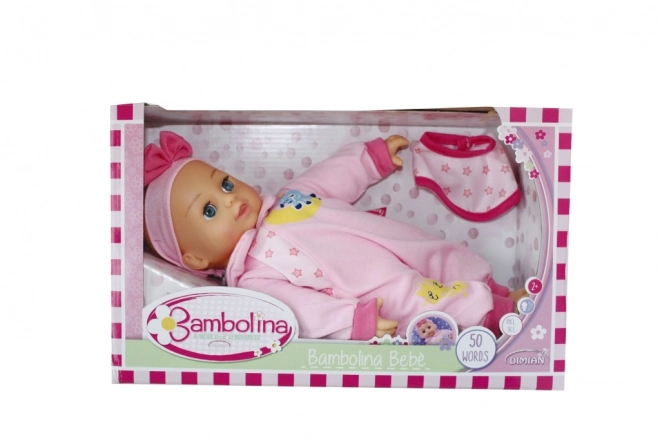 Poupée interactive Bambolina Bébé 34 cm