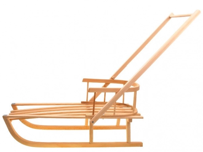 Luge en bois polonaises avec barre de poussée SP0370