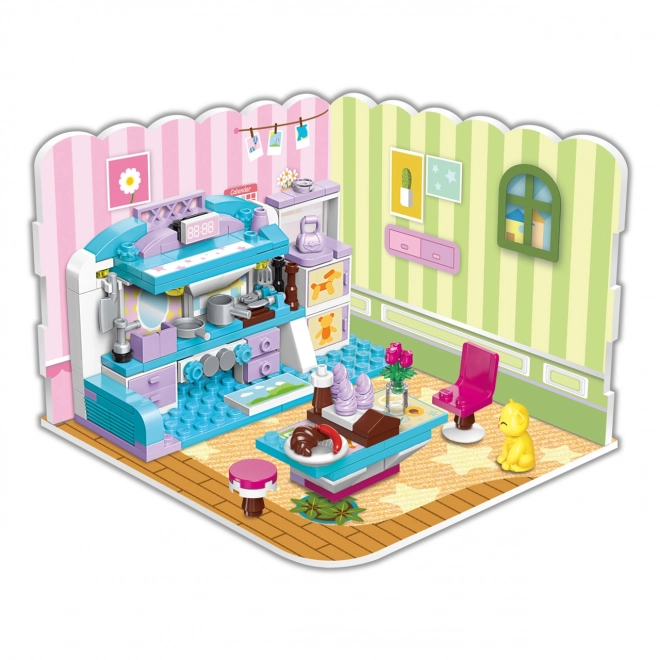 Qman Idées illimitées 4801 Chambre de fille 3 en 1