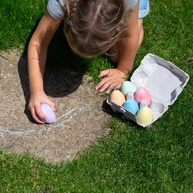 Ensemble de craies pastel en forme d'œufs de Bigjigs Toys