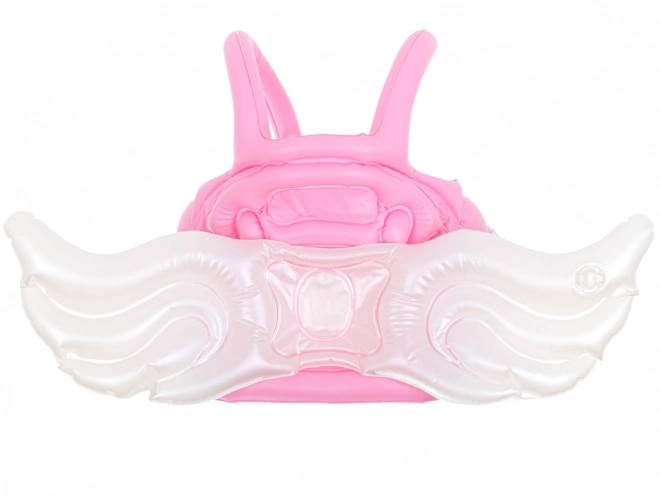 Gilet de nage gonflable rose avec ailes