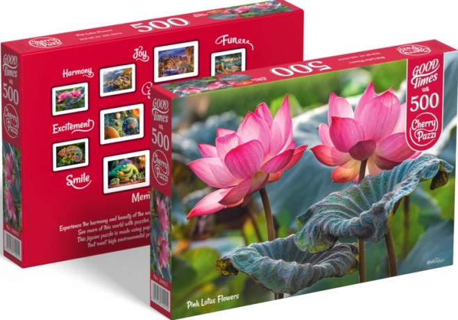 Puzzle Fleurs de lotus roses 500 pièces