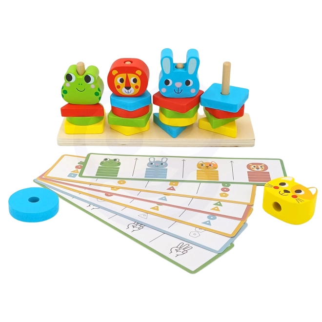 Woopie Montessori Pyramid d'animaux 27 pcs