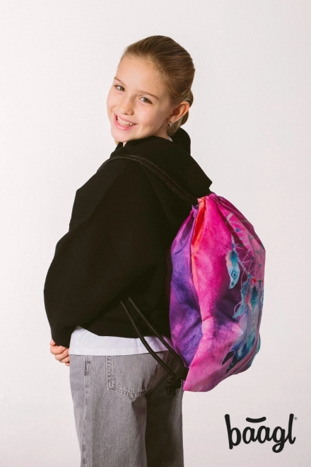 BAAGL Sac à chaussures Attrape-rêves rose