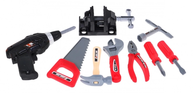 DIY ensemble 3 en 1 pour enfants 3+ Atelier 100 pcs, Mallette + table + équipement de construction