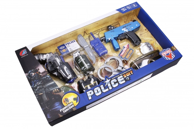 Ensemble d'armes de police avec accessoires