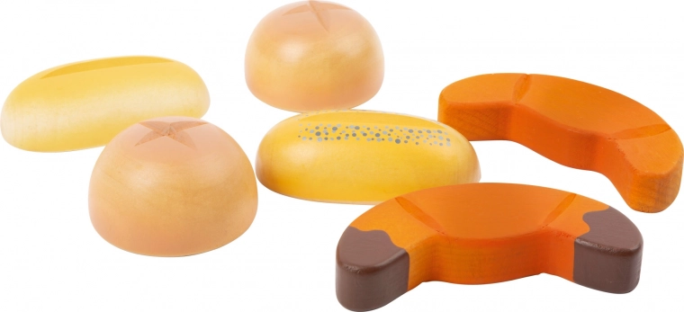 Ensemble réaliste de 6 pièces de viennoiseries