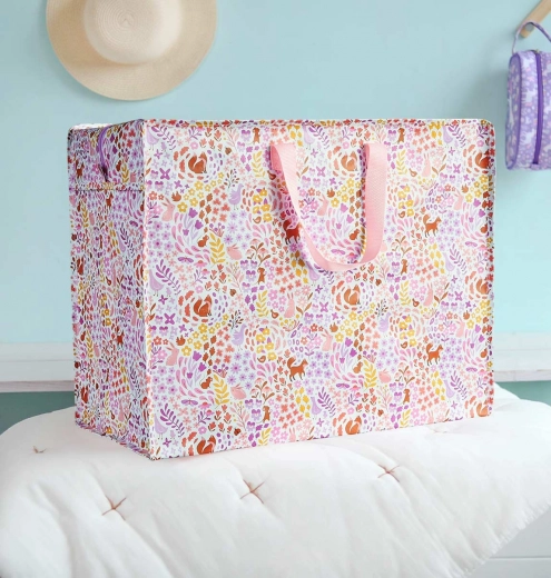 A Little Lovely Company - XL sac de rangement à motif fleuri