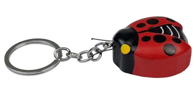Dvůdětí Porte-clés en Bois Coccinelle