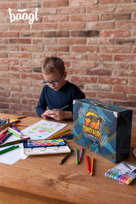 BAAGL Valise scolaire pliable Dinosaurs World avec ferrures