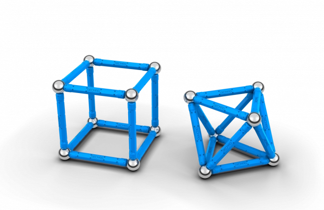 Kit de construction magnétique Geomag Geometry 48 pièces