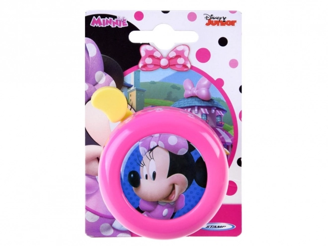 Sonnette de vélo rose avec Minnie