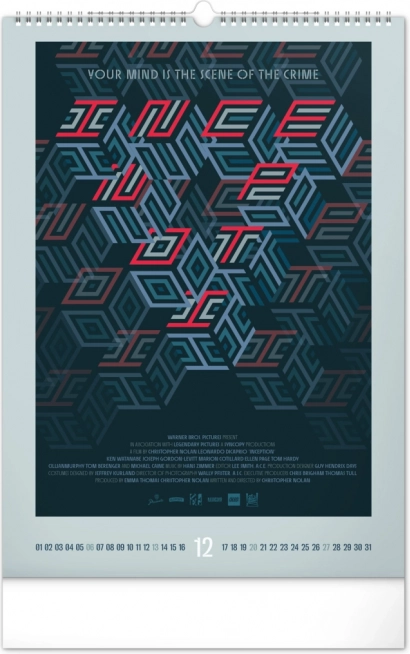 Calendrier mural Affiches de films alternatives 2026