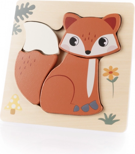 Puzzle en bois petit, Renard