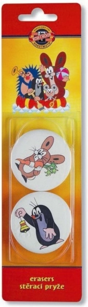 Gomme ronde souple avec imprimé La Petite Taupe KOH‑I‑NOOR