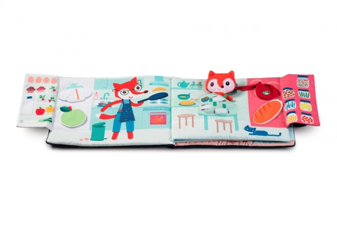 Lilliputiens - livre textile éducatif - Bonne nuit renard Alice