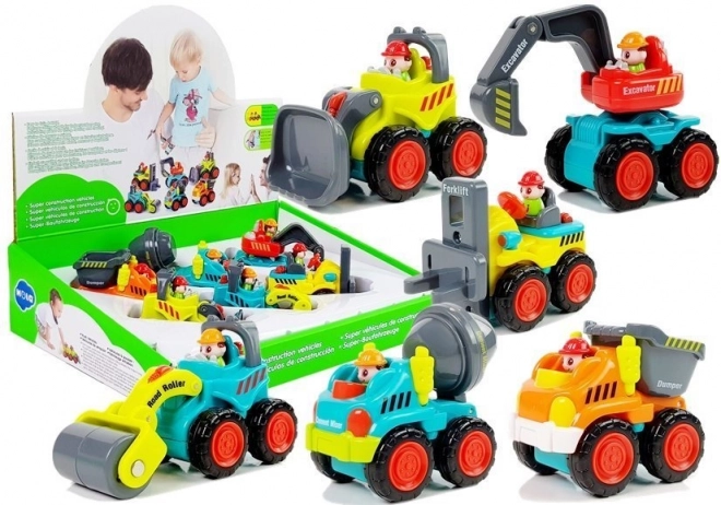 Voitures de construction pour enfants - mix de 5 types