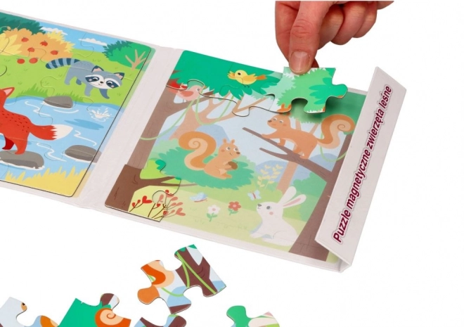 Livre puzzle magnétique - Animaux de la forêt