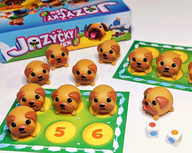 Langues dehors ! Jeu de mémoire avec des carlins