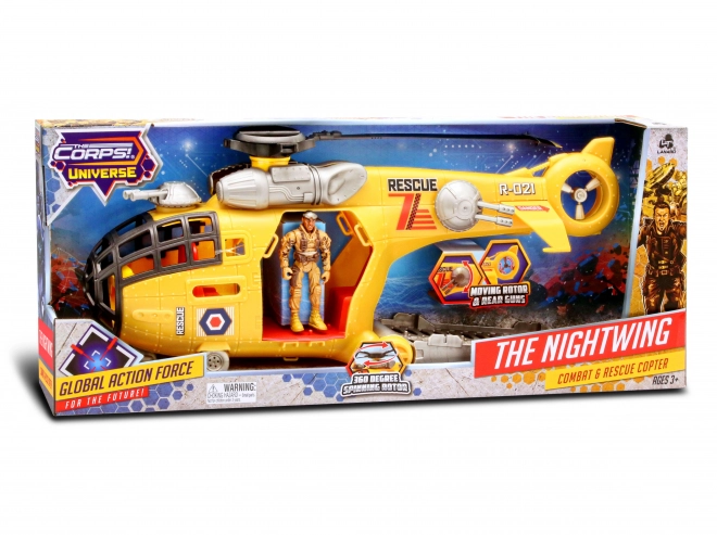 The Corps hélicoptère The Nightwing avec figurine 50 cm
