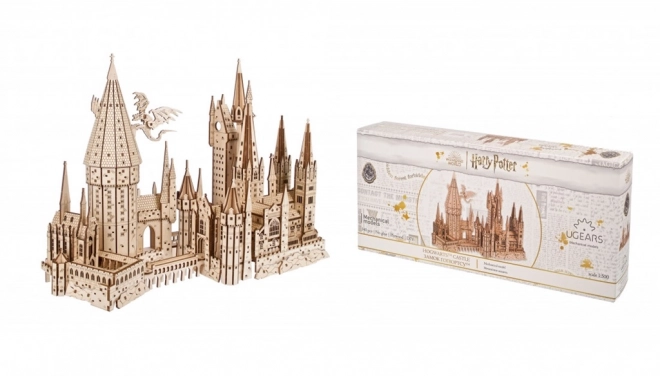 Ugears 3D puzzle mécanique en bois Château de Poudlard, Harry Potter