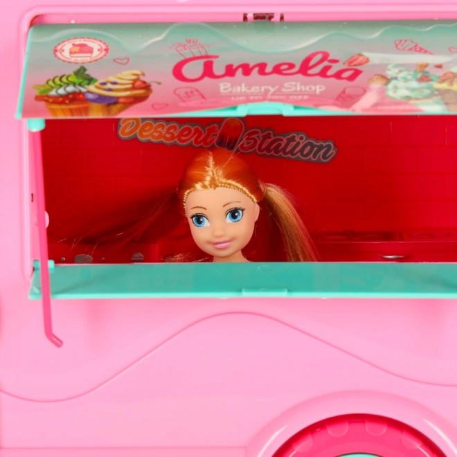 Camping-car pour poupées avec food truck