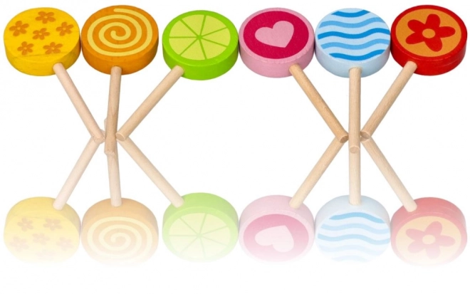 Jouets en bois colorés Sucettes Goki
