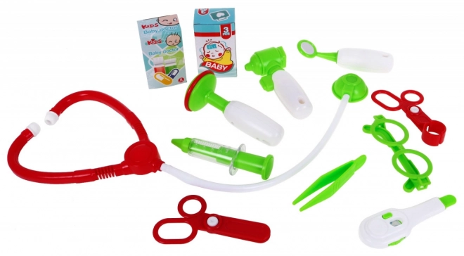 Cabinet médical portable pour enfants 3+ Valise + table + 2 types de chariots + accessoires