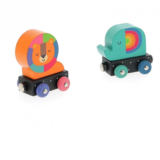 Vilac Train coloré d'animaux Andy Westfac