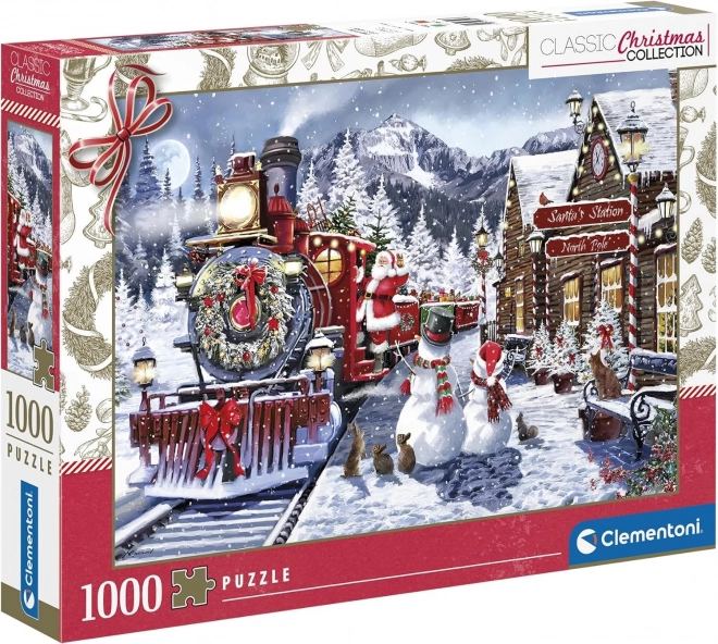 Clementoni Puzzle Collection de Noël : Gare ferroviaire 500 pièces