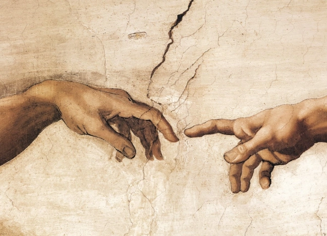 puzzle La Création d’Adam – détail du tableau, 1000 pièces