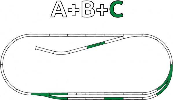Roco Line coffret de voies C avec ballast – section parallèle H0