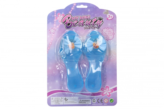 Chaussures enfant bleues et roses