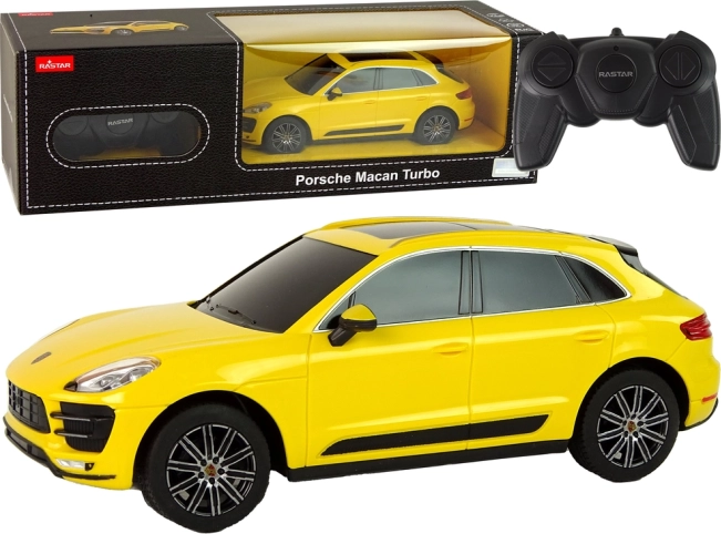 Voiture RC Porsche Macan Turbo 1:24 Rastar – jaune