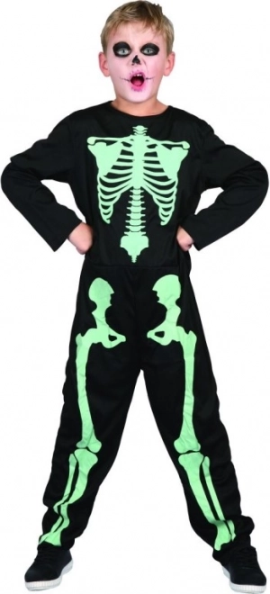 Costume de squelette pour enfants brillant dans le noir