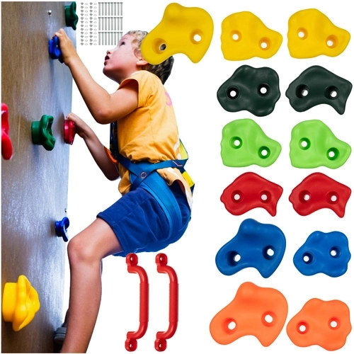 Ensemble de prises d'escalade pour enfants - 15 pièces