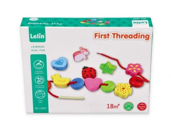 Perles à enfiler pour petits enfants