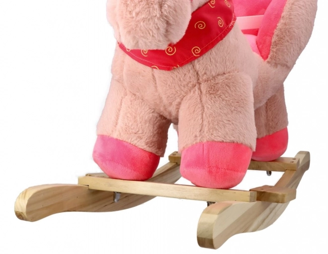 Licorne rose avec siège auto