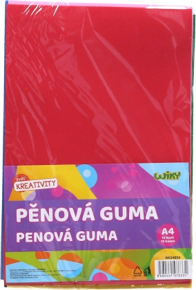 Mousse EVA A4 20x30 cm, lot de 10 feuilles