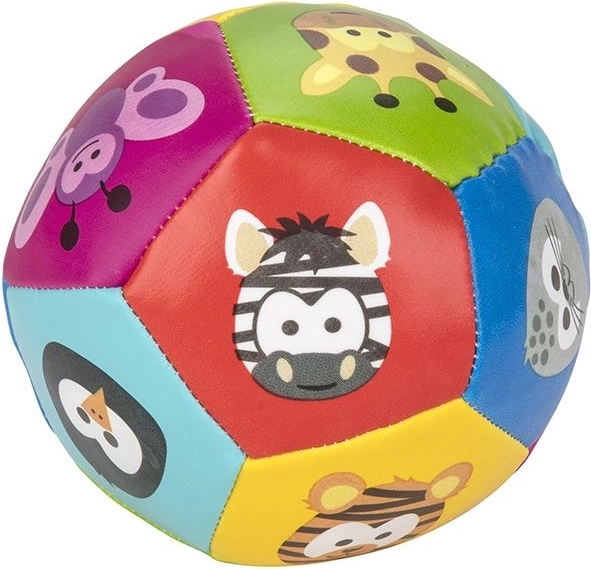 Balle douce et colorée avec animaux
