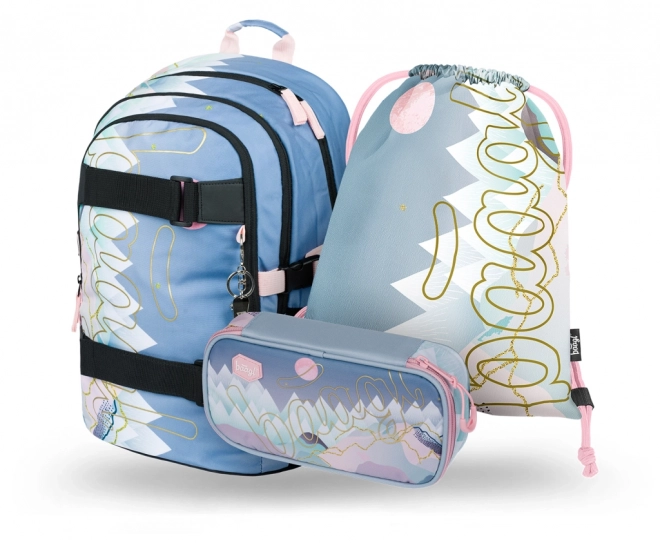 Ensemble de fournitures scolaires BAAGL Skate Moon
