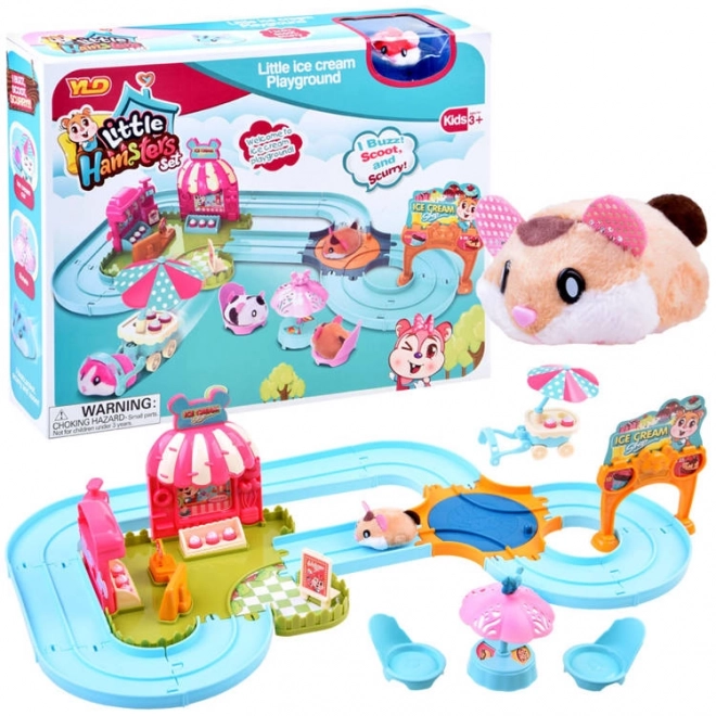 Piste de hamster interactive - Accessoires pour salon de crème glacée ZA3989
