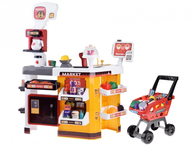 Grand supermarché de pâtisserie + accessoires de chariot ZA4638