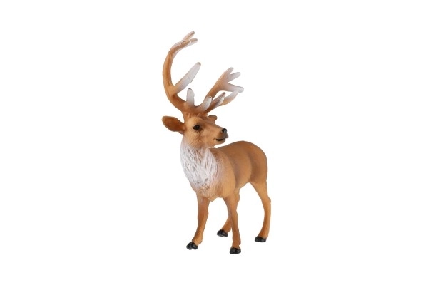 Cerf européen en plastique zooted 16cm dans un sac