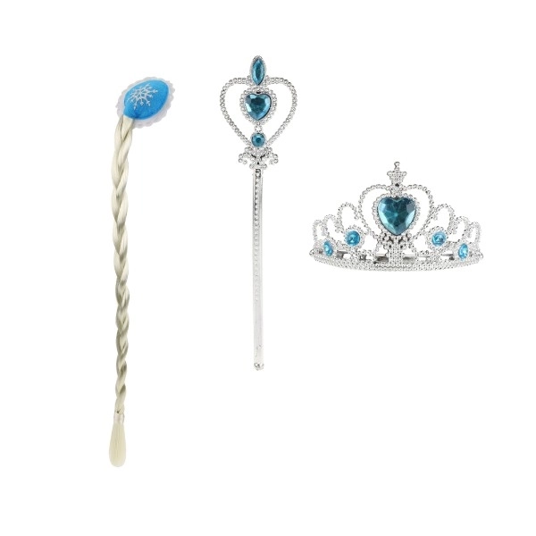 Ensemble de beauté Princesse des Glaces avec couronne et sceptre