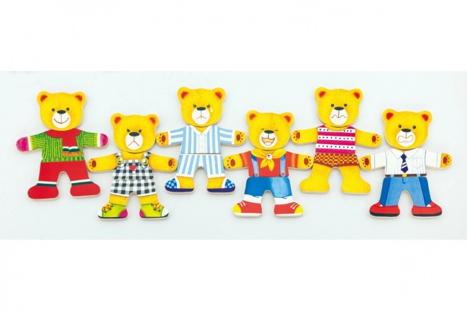 Puzzle en bois VIGA Habille l'ourson