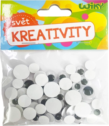 Yeux mobiles – assortiment de tailles, 60 pcs