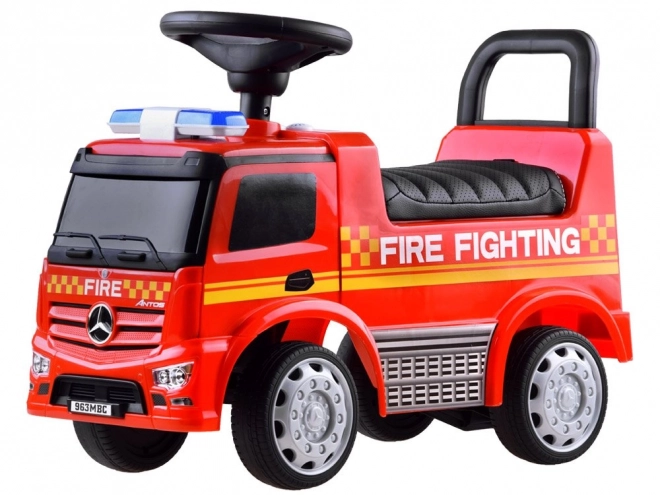 Trottinette sonore Mercedes Antos POMPIERS rouge