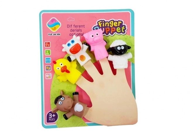 Marionnettes Animaux pour Doigt 5 pièces